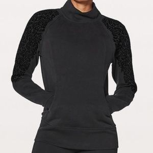 Lululemon Floral Flock Pullover Velvet Sweater